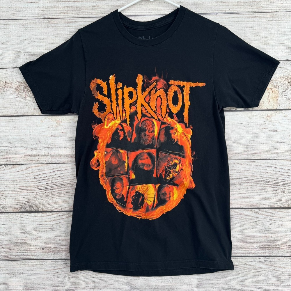 Slipknot Graphic T-Shirt‎ Mens S Black We Are Not Your Kind Flame Band Tee 2020